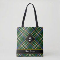Clan Scott Green Tartan Tote Bag