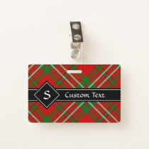 Clan Scott Red Tartan Badge