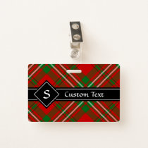 Clan Scott Red Tartan Badge