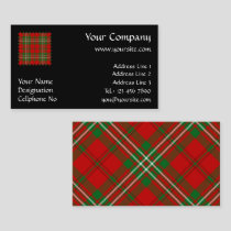Clan Scott Red Tartan Business Card