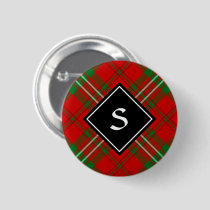 Clan Scott Red Tartan Button