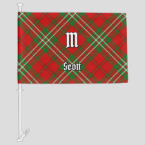 Clan Scott Red Tartan Car Flag