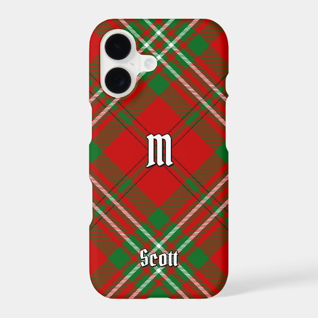 Clan Scott Red Tartan Case-Mate iPhone Case (Back)