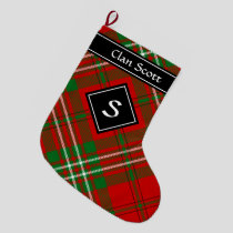 Clan Scott Red Tartan Christmas Stocking