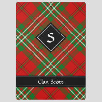 Clan Scott Red Tartan Clipboard