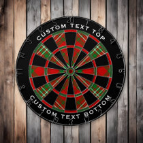 Clan Scott Red Tartan Dart Board