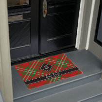Clan Scott Red Tartan Doormat