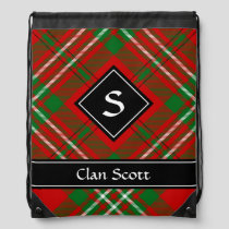 Clan Scott Red Tartan Drawstring Bag