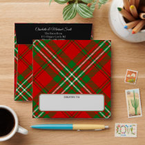 Clan Scott Red Tartan Envelope