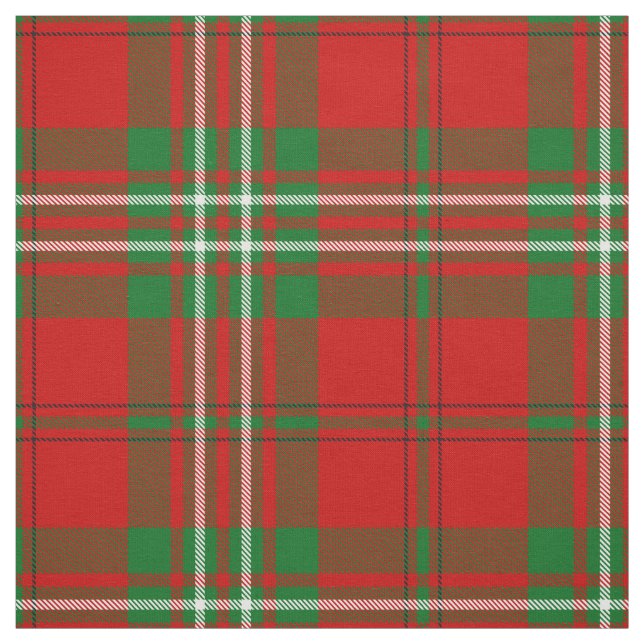Clan Scott Red Tartan Fabric (Swatch)