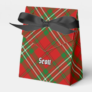 Clan Scott Red Tartan Favor Box