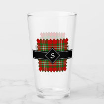 Clan Scott Red Tartan Glass