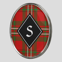 Clan Scott Red Tartan Golf Ball Marker