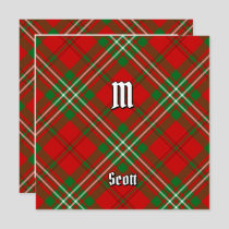 Clan Scott Red Tartan Invitation