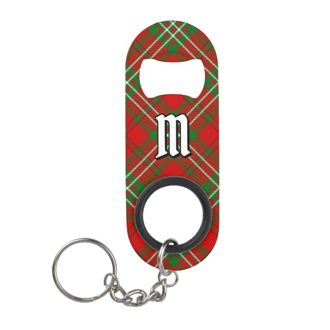 Clan Scott Red Tartan  Keychain Bottle Opener (Front)