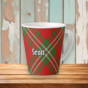 Clan Scott Red Tartan Latte Mug