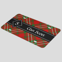Clan Scott Red Tartan License Plate