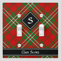 Clan Scott Red Tartan Light Switch Cover
