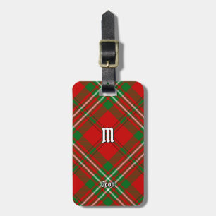 Clan Scott Red Tartan Luggage Tag