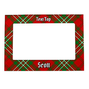 Clan Scott Red Tartan Magnetic Frame