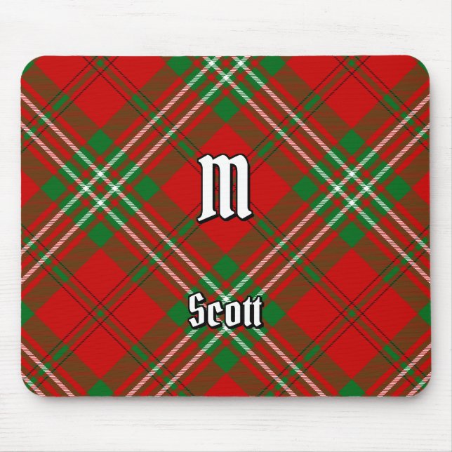 Clan Scott Red Tartan Mouse Pad (Front)
