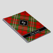 Clan Scott Red Tartan Notebook