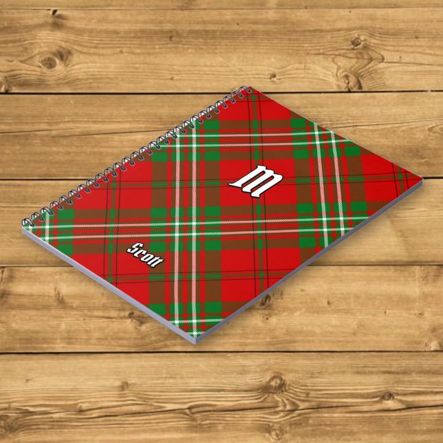 Clan Scott Red Tartan Notebook (Creator Uploaded)
