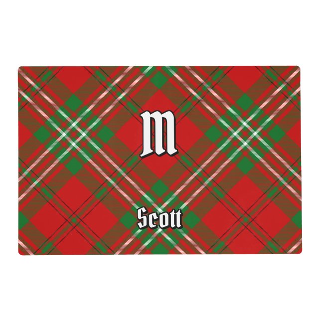Clan Scott Red Tartan Placemat (Front)