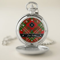 Clan Scott Red Tartan Pocket Watch