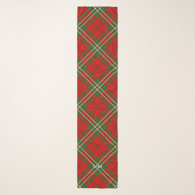 Clan Scott Red Tartan Scarf (Front)