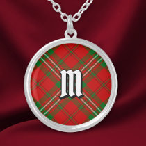 Clan Scott Red Tartan Silver Plated Necklace