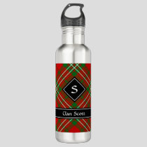 Clan Scott Red Tartan Stainless Steel Water Bottle