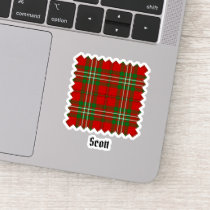 Clan Scott Red Tartan Sticker