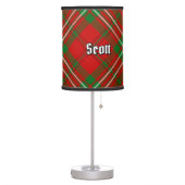 Clan Scott Red Tartan Table Lamp (Left)