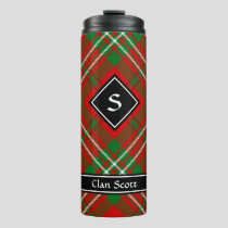 Clan Scott Red Tartan Thermal Tumbler