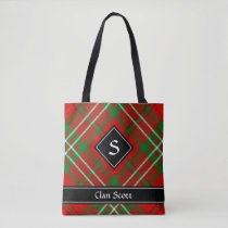 Clan Scott Red Tartan Tote Bag