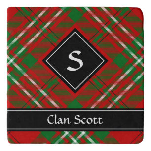Clan Scott Red Tartan Trivet