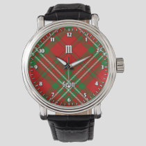 Clan Scott Red Tartan Watch