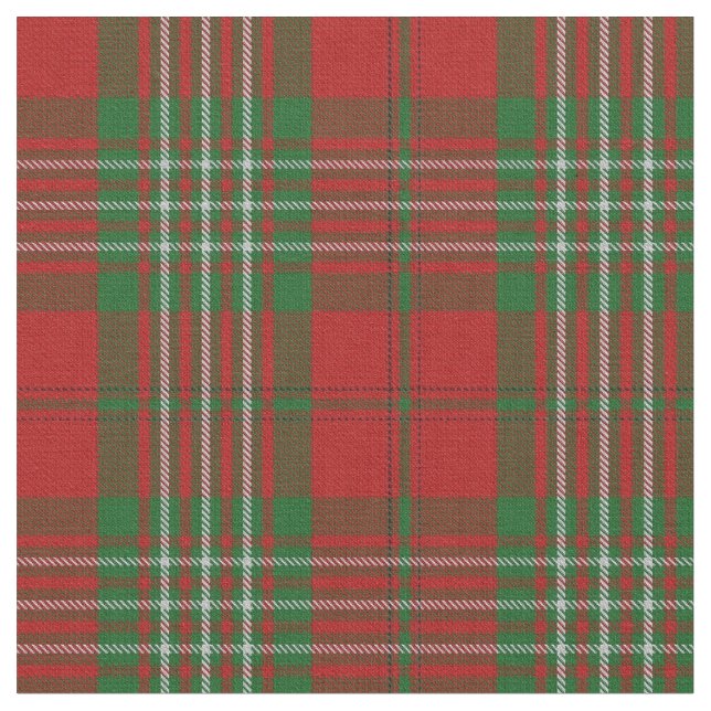 Clan Scott Scottish Tartan Plaid Fabric (Close Up)