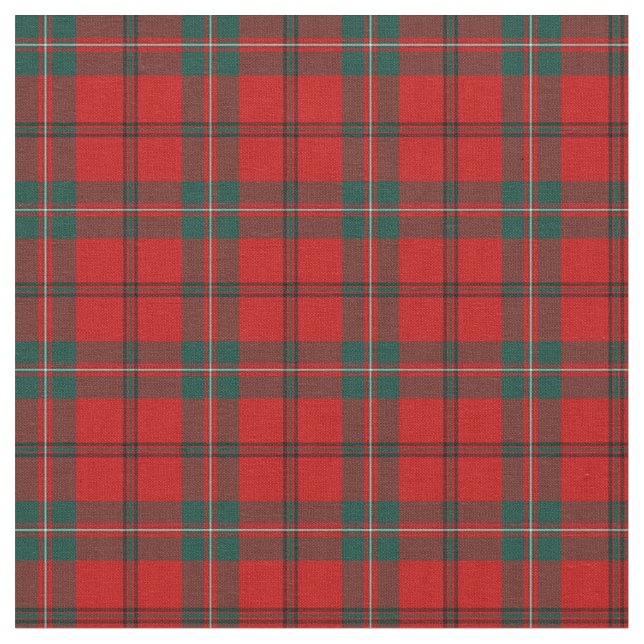 Clan Scott Tartan Fabric (Close Up)