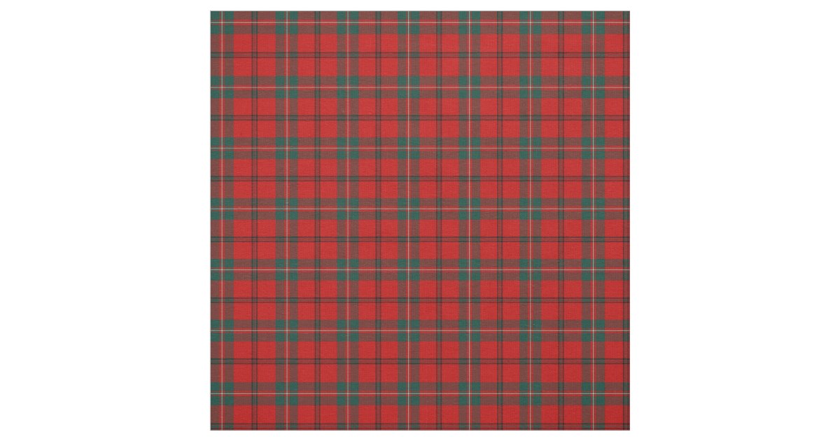 Clan Scott Tartan Fabric | Zazzle