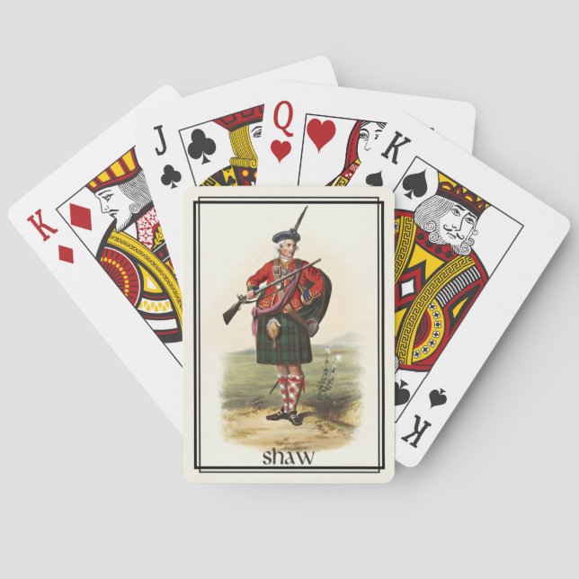 Clan Shaw Classic Scotland Deck Poker Cards (Back)