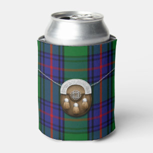 Clan Shaw Tartan And Sporran Can Cooler