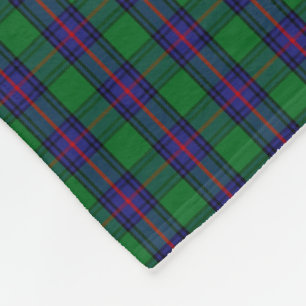 Clan Shaw Tartan Fleece Blanket
