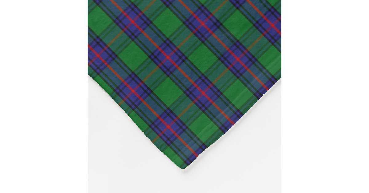 Shaw Modern Tartan Gold Courage Symbol Blanket