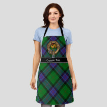 Clan Sinclair Crest over Hunting Tartan Apron
