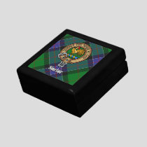 Clan Sinclair Crest over Hunting Tartan Gift Box
