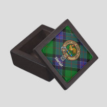 Clan Sinclair Crest over Hunting Tartan Gift Box