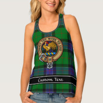 Clan Sinclair Crest over Hunting Tartan Tank Top