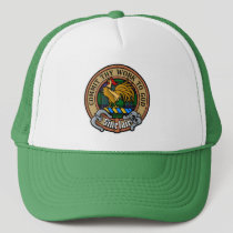 Clan Sinclair Crest over Hunting Tartan Trucker Hat